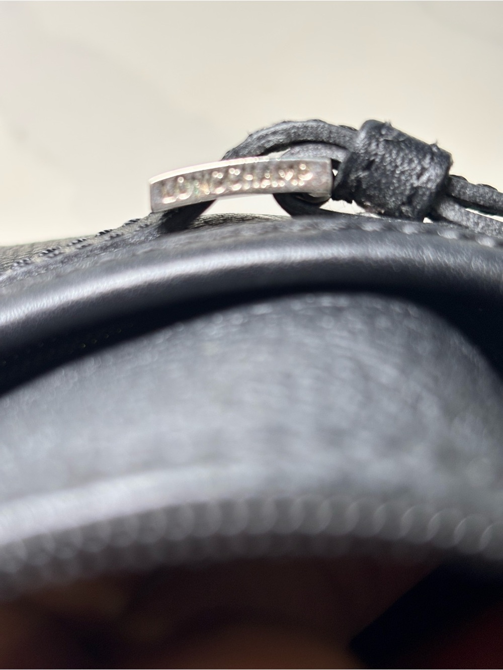 β¨ Longchamp Vintage Black Pebbled Leather Hobo Shoulder Bag France Classic Y2K β¨ - Picture 10 of 11